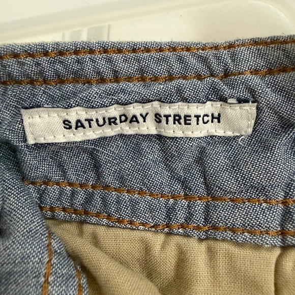 Lucky Brand Men’s Saturday Stretch Shorts Beige Size 36 Casual Chino - Picture 5 of 7